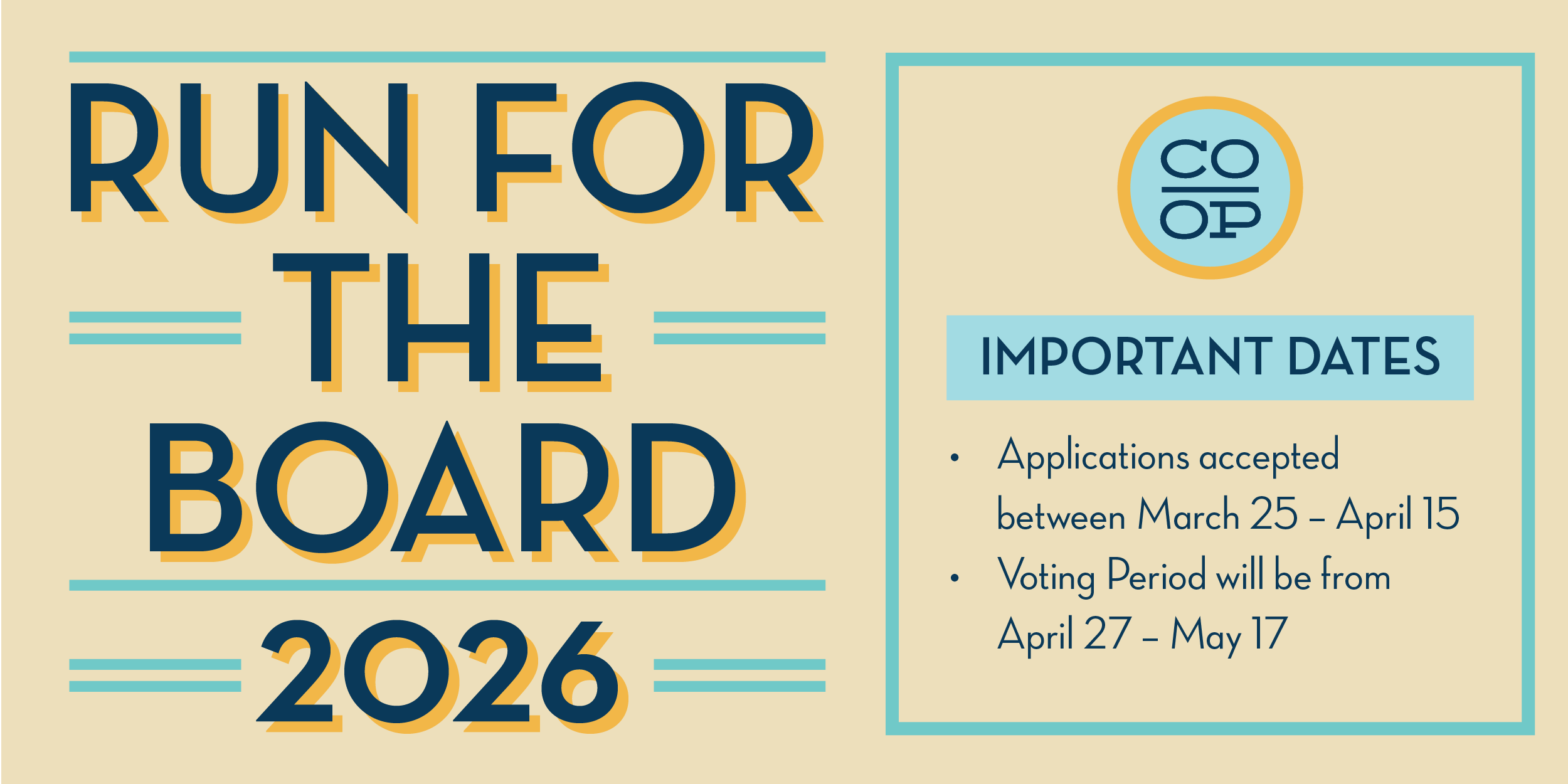 Board Elections Coming Soon!