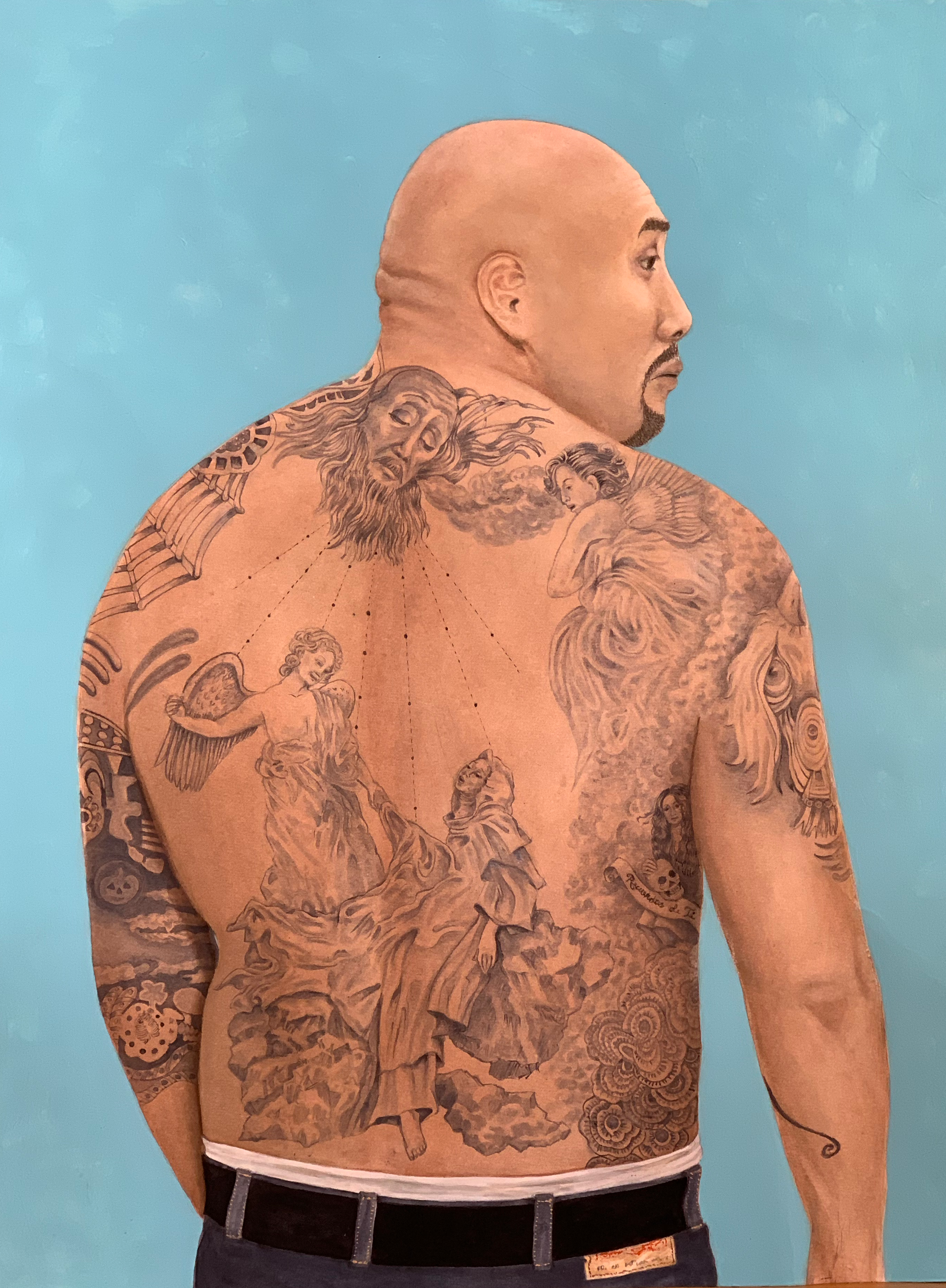Man With Ecstasy of Saint Teresa Tattoo