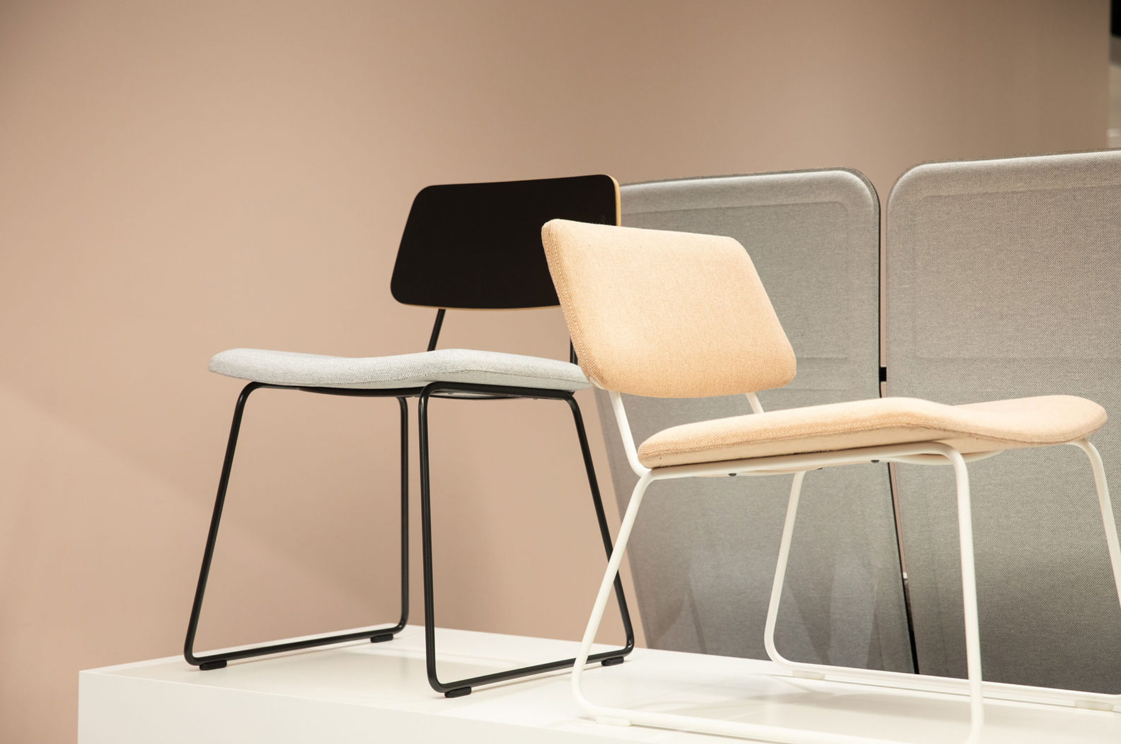 Side and Lounge chair in partially upholstered and fully upholstered options.