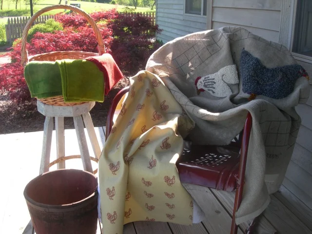 Enjoying the breeze on the front porch.