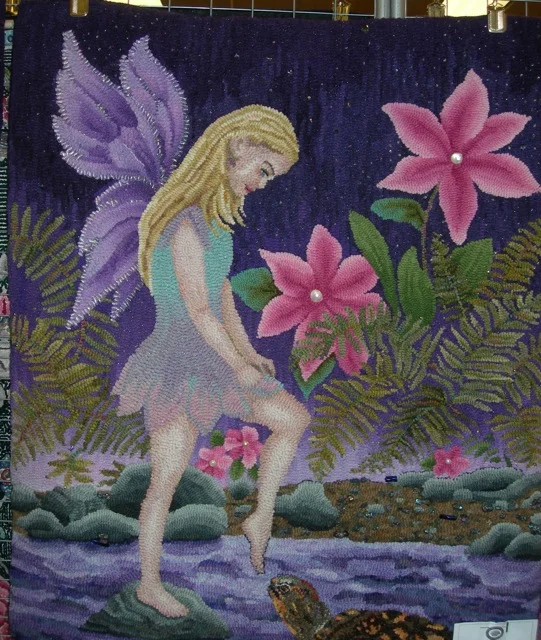 Cindy Irwin's wonderful fairy rug was there.....