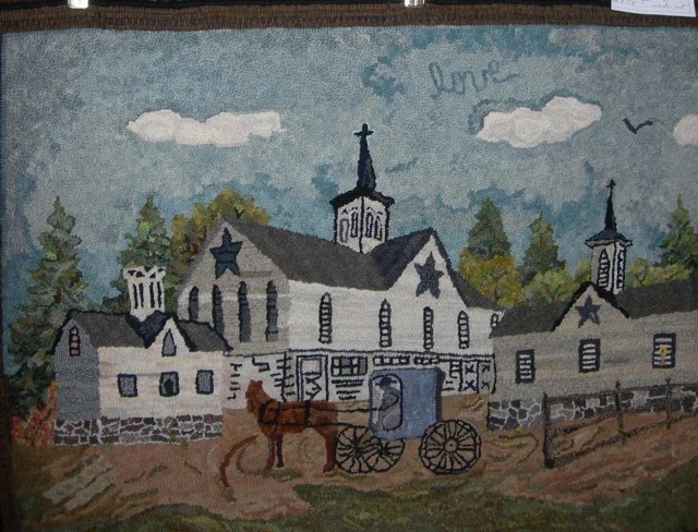 Nancy Parcels' Star Barn rug was there....