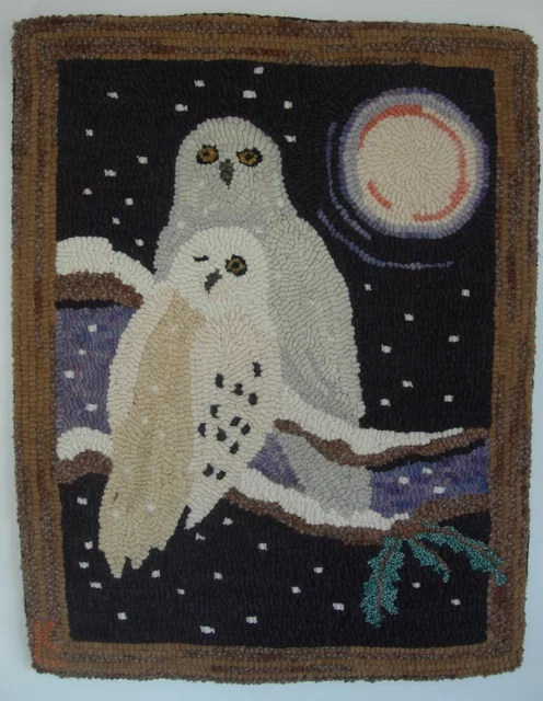 Not Quite White , the cover of Rug Hooking Magazine Nov/Dec 2012