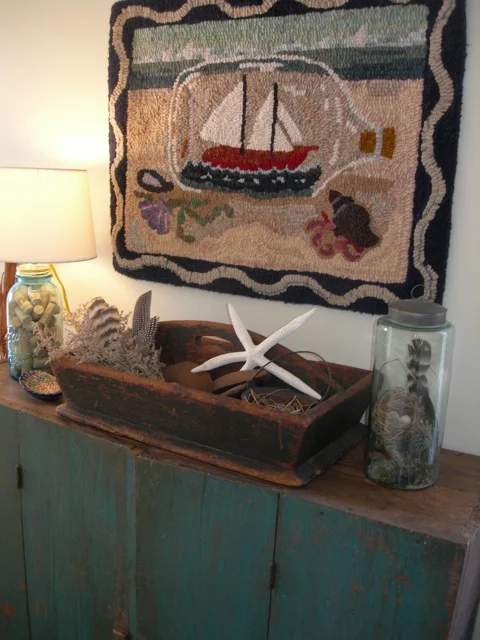 Ship in a Bottle, is the only summery rug I still own.