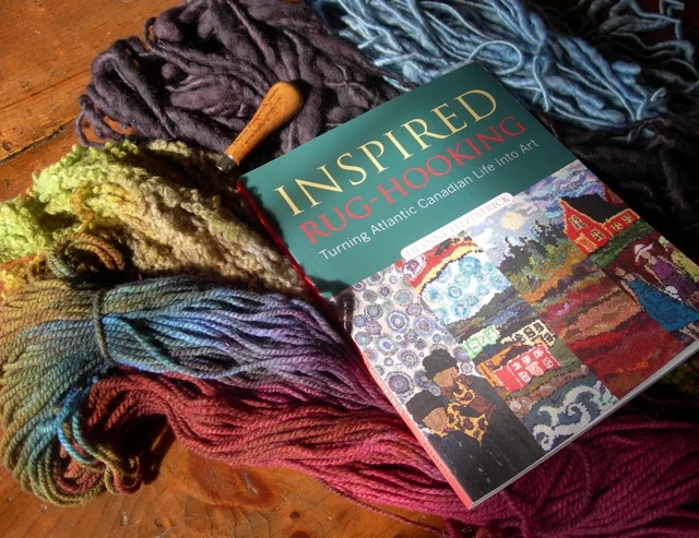 Deanne's book and some beautiful yarn I bought at her studio.