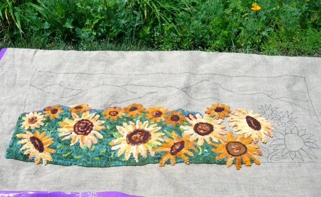 I got quite a bit done over the weekend. Only three more flowers to go and then on to the mountain!