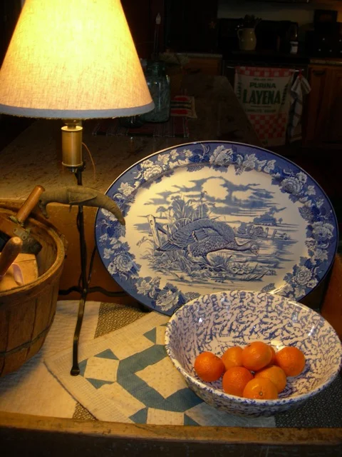 I love creating different vignettes in the dry sink.