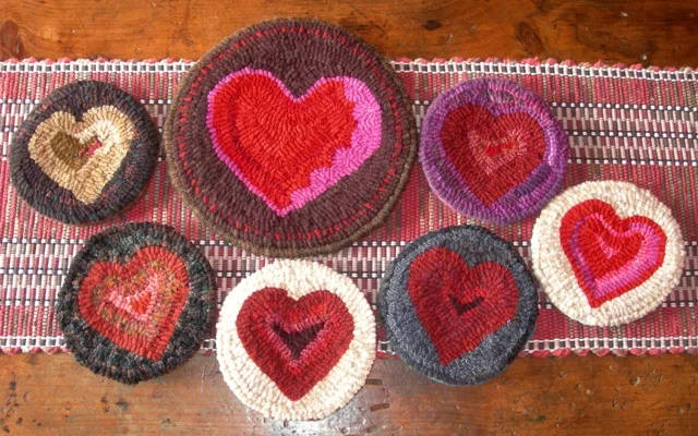 Some mug mats and a teapot trivet. I love hearts!