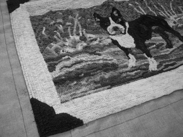 This is how Ikey sees this colorful rug.