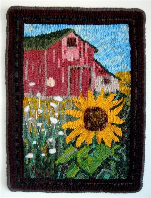 My rug, Barn Meadow Flowers , adapted with permission.