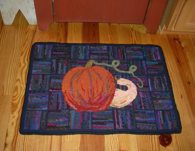 Fall Under Foot adds a bit of autumn to the kitchen.