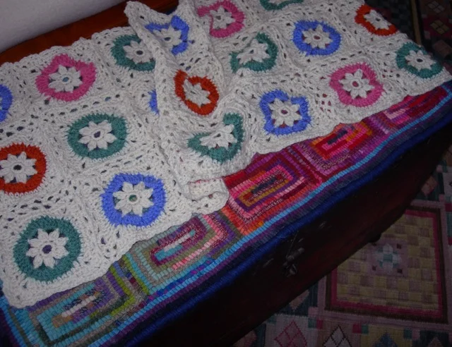 The afghan is coming along.