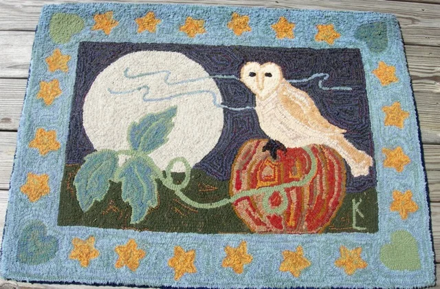 Barn Owl With Moon 28" x 38"