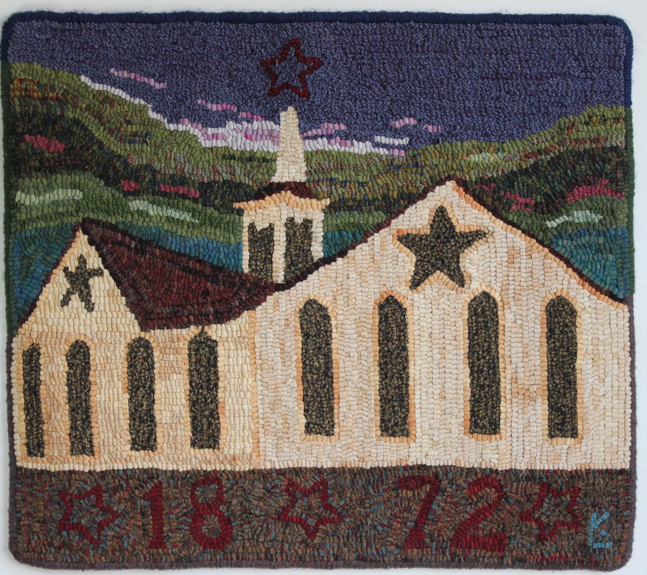 Star Barn 1872 - finished rug 24 1/2" x 28" price upon request