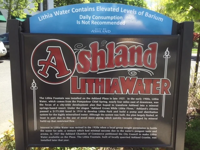 No trip to downtown Ashland is complete without sampling their lithia water. It's an acquired taste, but I'm looking forward to sipping some of it this spring.