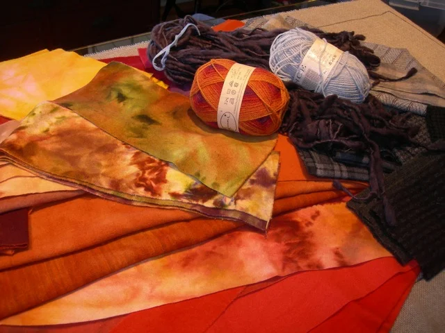 I cannot wait to start creating with these beautiful wools and yarns. And maybe other elements, too.