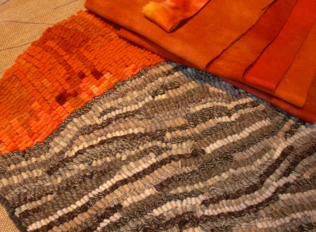 The hot orange of lava.