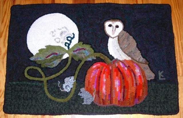 Barn Owl with Moon 24” x 36”