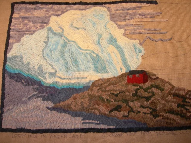 Looming in Greenland work in progress. Adapted from a photo by Lucia Ali Nielsen//Reuters