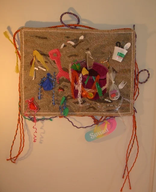 Found on Beach 18” x 24”. Designed and created by Karen Larsen, Crow’s Foot Farm Designs, LLC. 2019