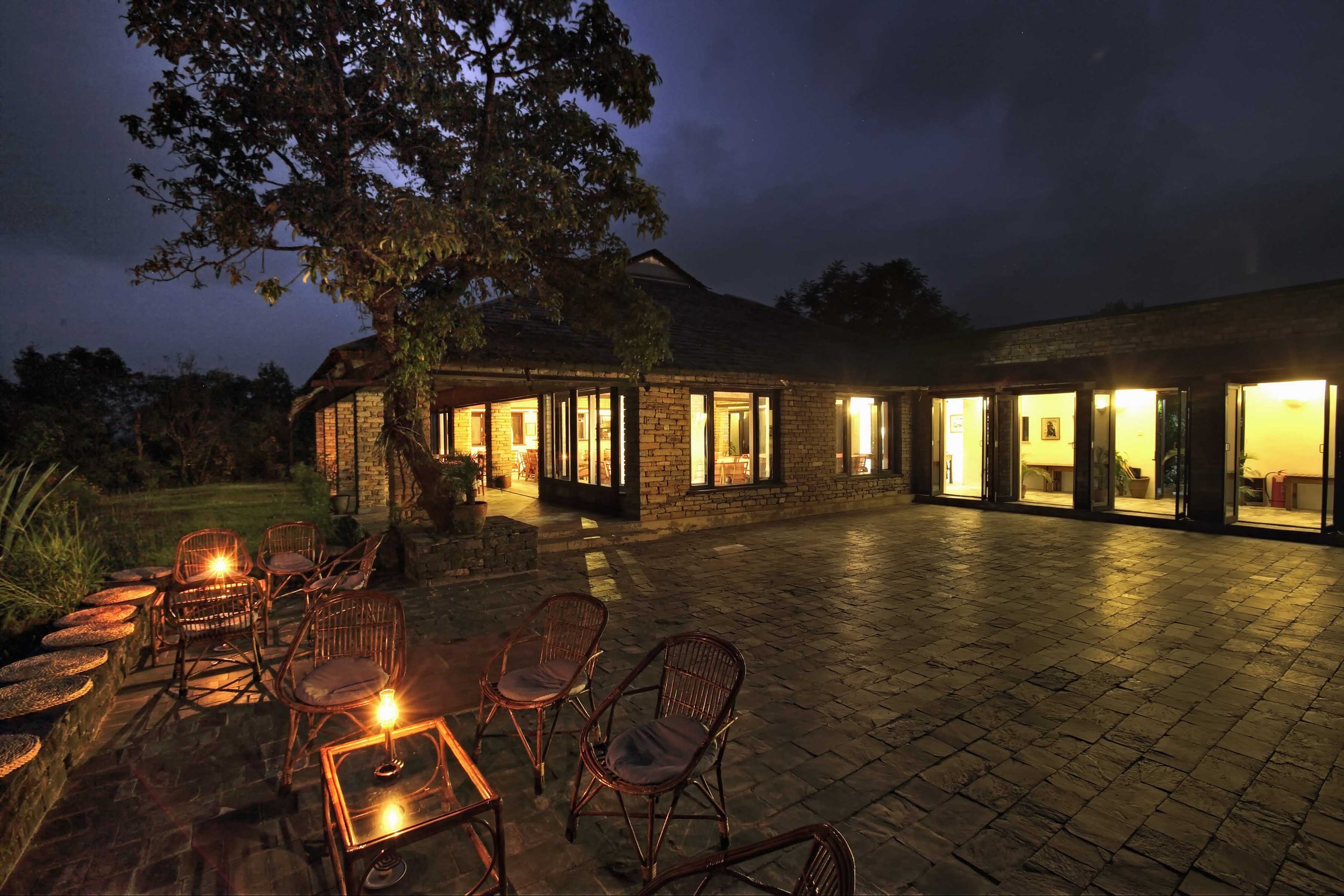 TMPL Main Lodge terrace night - Rajbansh.jpg