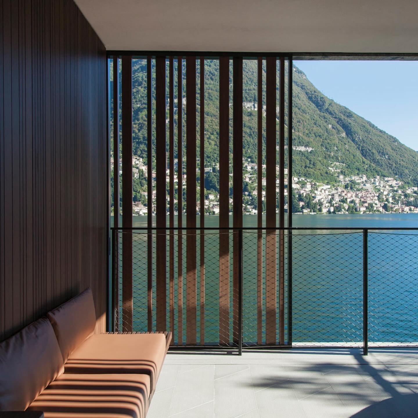 Il Sereno is a modern boutique hotel, located on the banks of Lake Como in Italy. Surrounded by picturesque mountains and dark teal water, the intimate hotel brings fresh contemporary luxury to the area. The design is inspired by Lake Como&rsquo;s hi