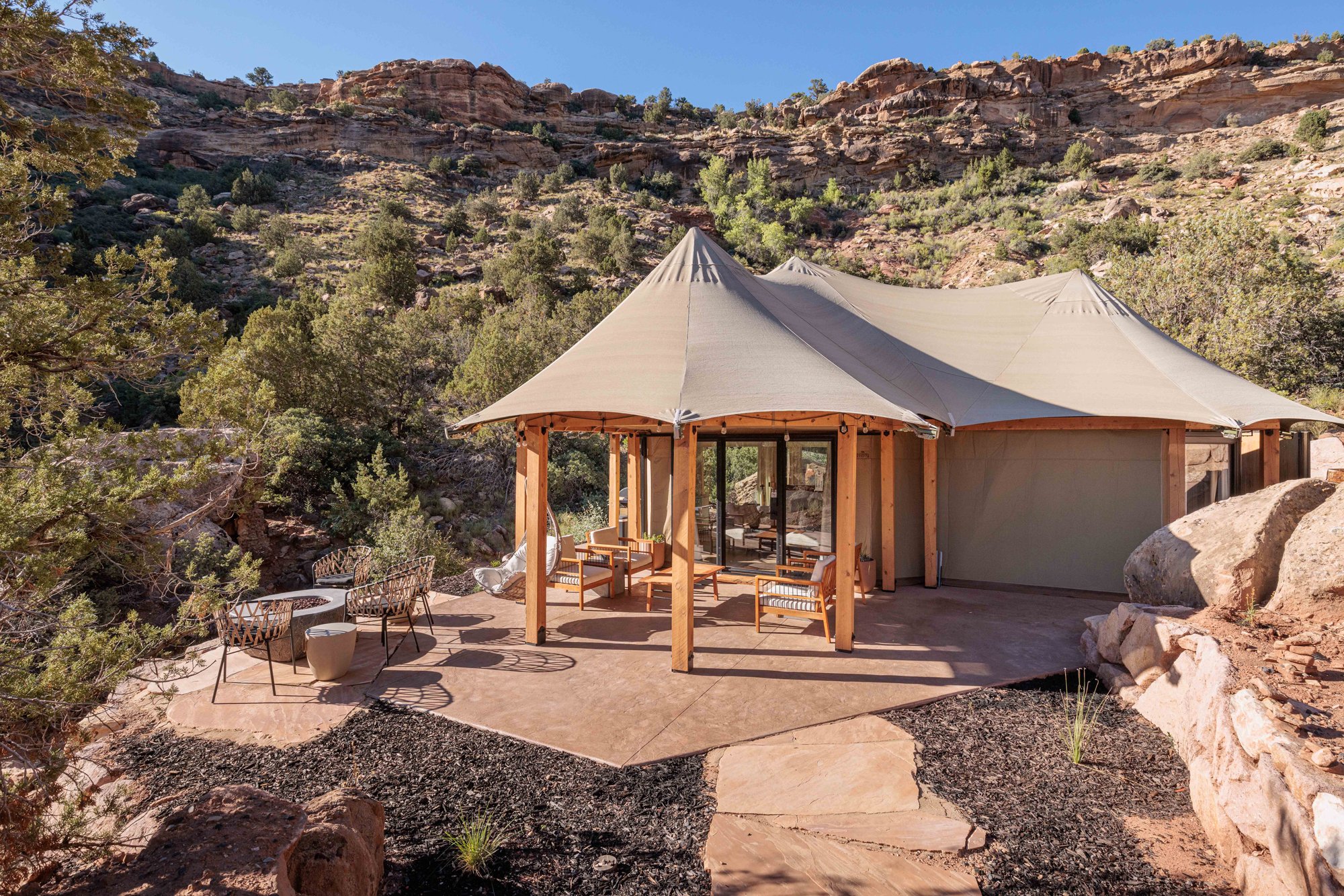 Zion National Park Hotels | Luxury Glamping | Nature Hotels | Landscape Hotels | Room and Wild | Utah hotels | Open Sky Zion