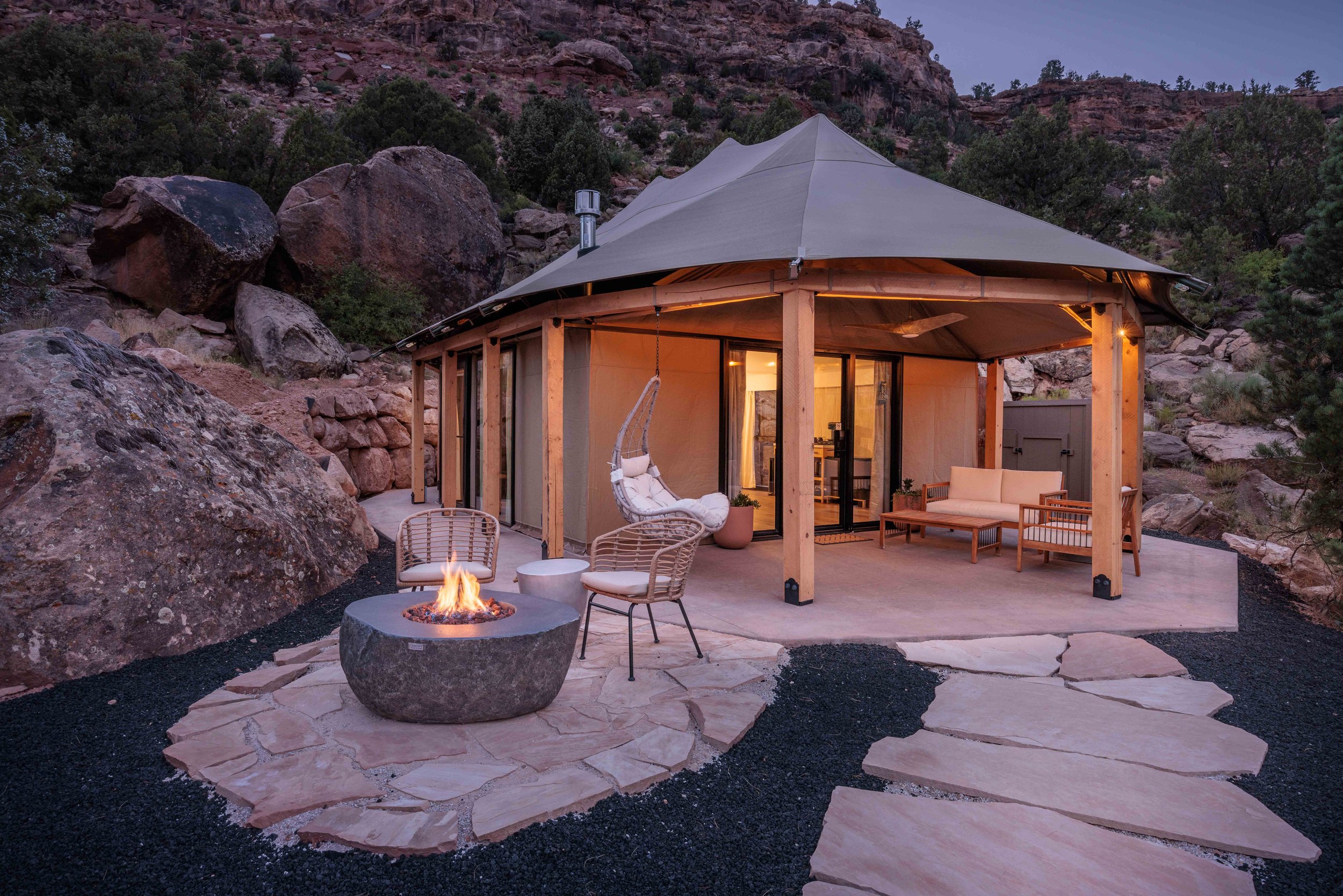 Zion National Park Hotels | Luxury Glamping | Nature Hotels | Landscape Hotels | Room and Wild | Utah hotels | Open Sky Zion