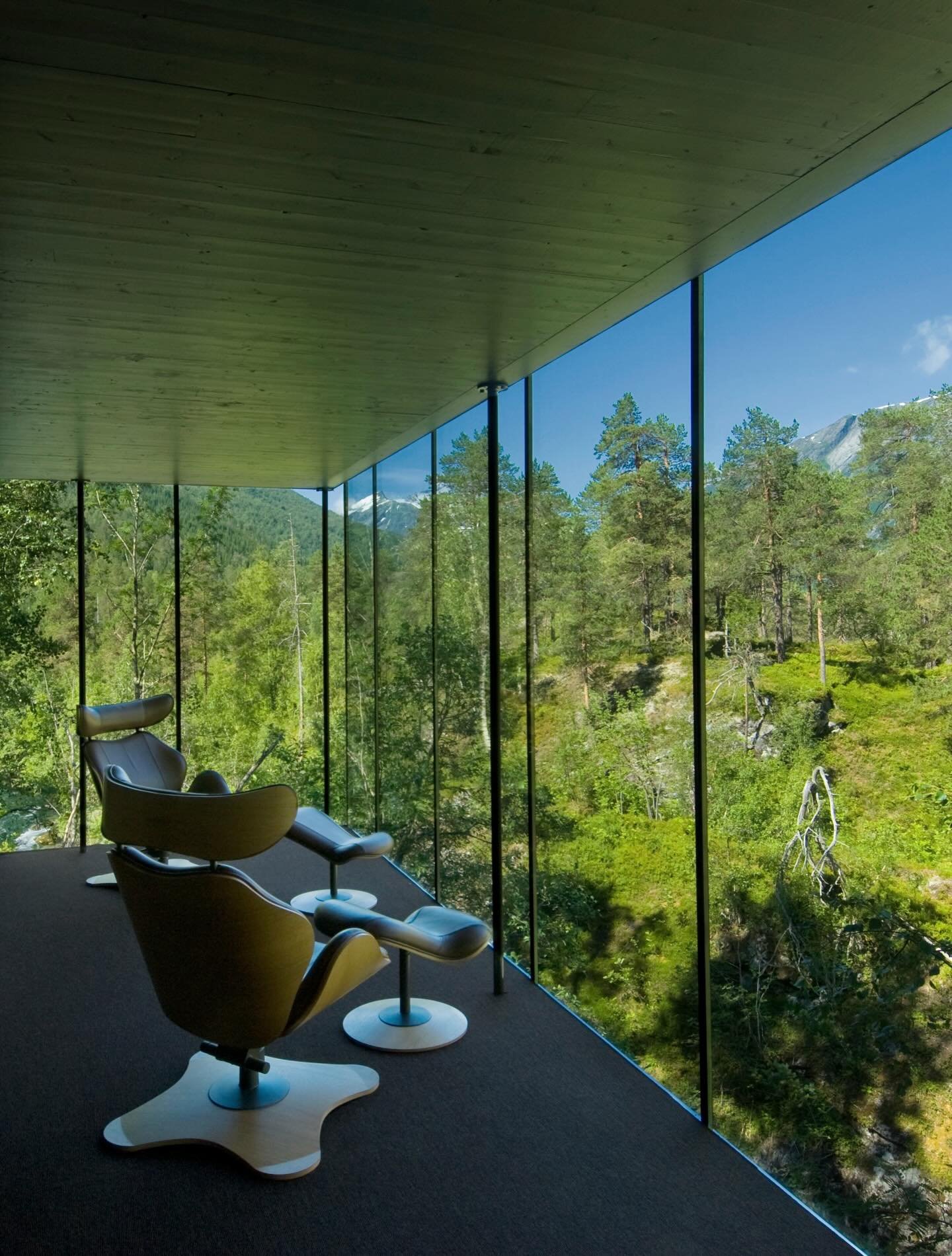 True luxury is time, solitude, and an unmediated relationship with place.

Set deep within the Valld&oslash;la river valley in western Norway, Juvet Landscape Hotel is an exercise in restraint, where architecture exists to heighten rather than compet