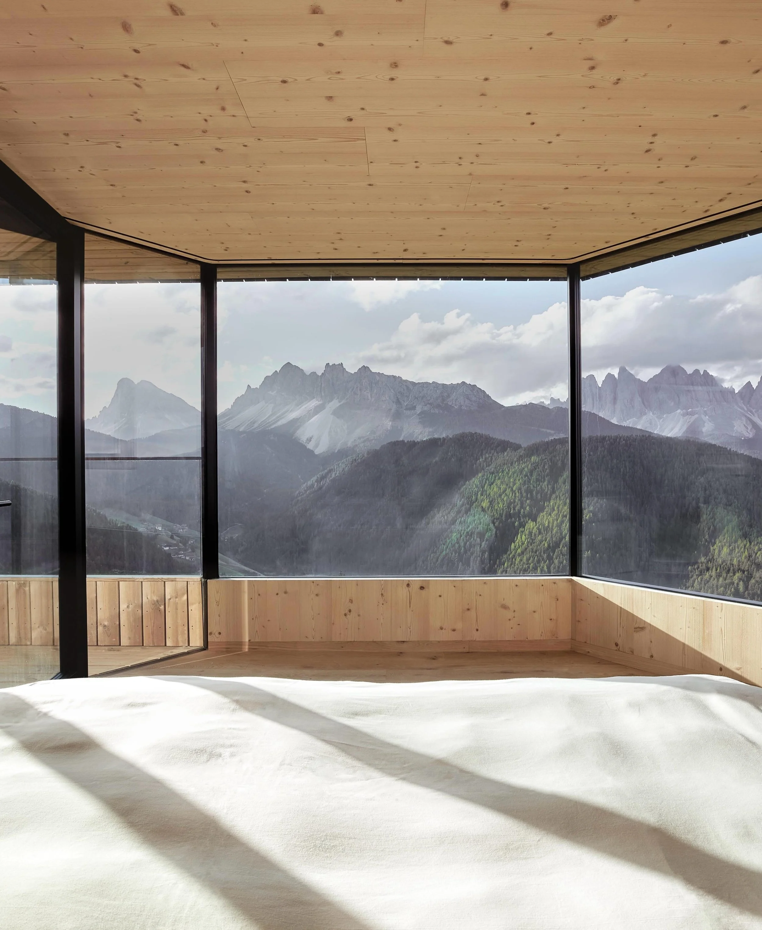 The Dolomites are unlike any other mountain range in Europe. Formed from ancient coral reefs more than 250 million years ago, the pale limestone peaks hold a distinctive mineral composition that reflects and absorbs light in constantly shifting ways,