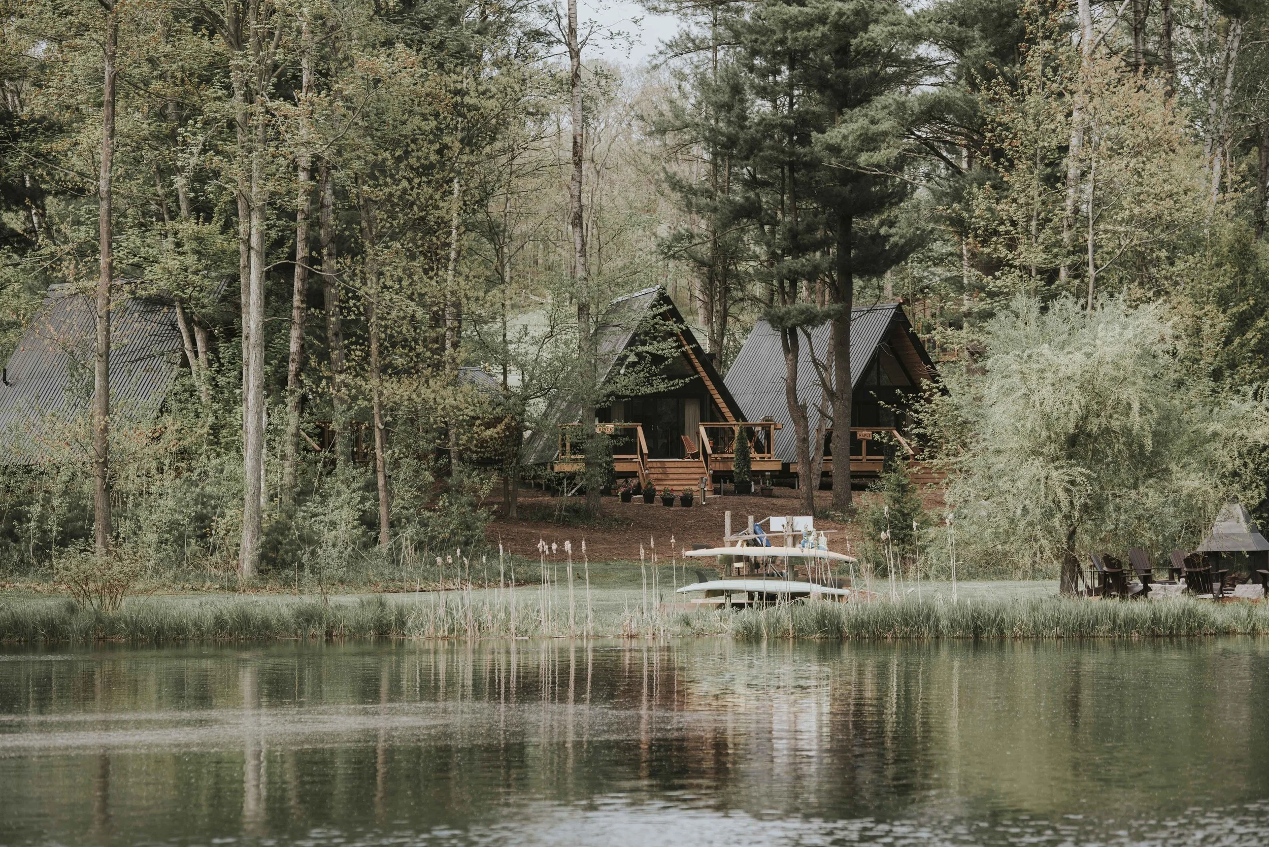 Glamping | A Frames | Nature Hotel | Landscape Hotel | Ontario Hotel | Treehouse | Canada Hotel | Whispering Springs Wilderness Retreat