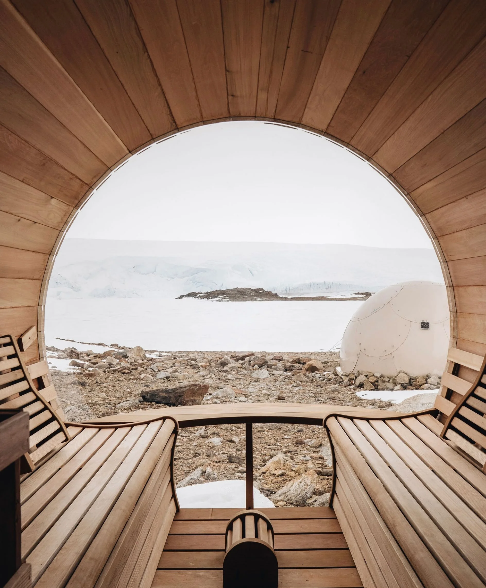Set deep within the frozen interior of Queen Maud Land, White Desert operates exclusive, low-impact polar camps nestled beside ancient nunataks and freshwater lakes in the Schirmacher Oasis. 

The venture was born during a grueling 80-day cross-conti
