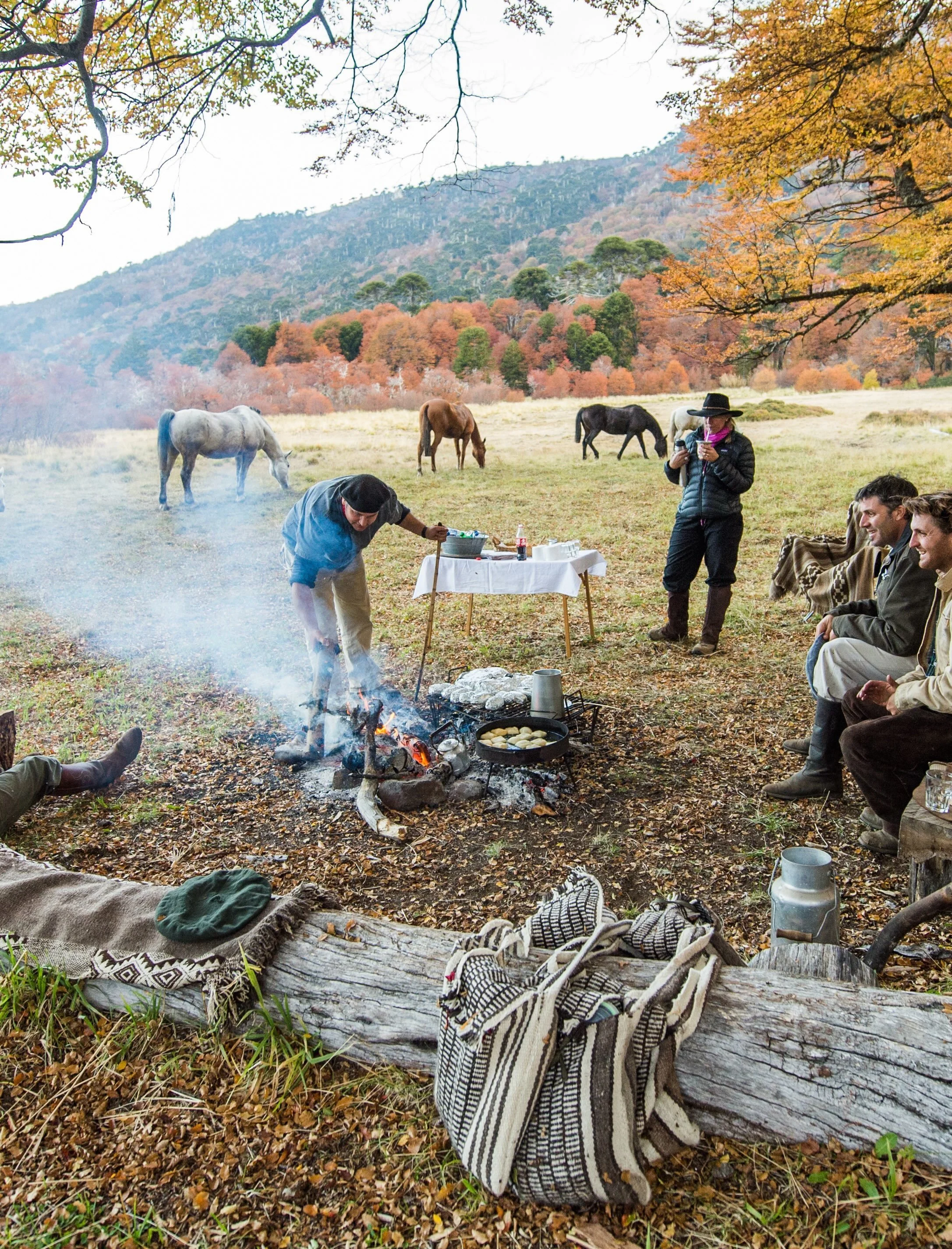 Set within a private, remote valley in Northern Patagonia near San Mart&iacute;n de los Andes, Caballadas is a secluded mountain sanctuary nestled among dramatic Andean peaks, glacial river valleys, and native lenga forests. 

Founded by the Pereyra 