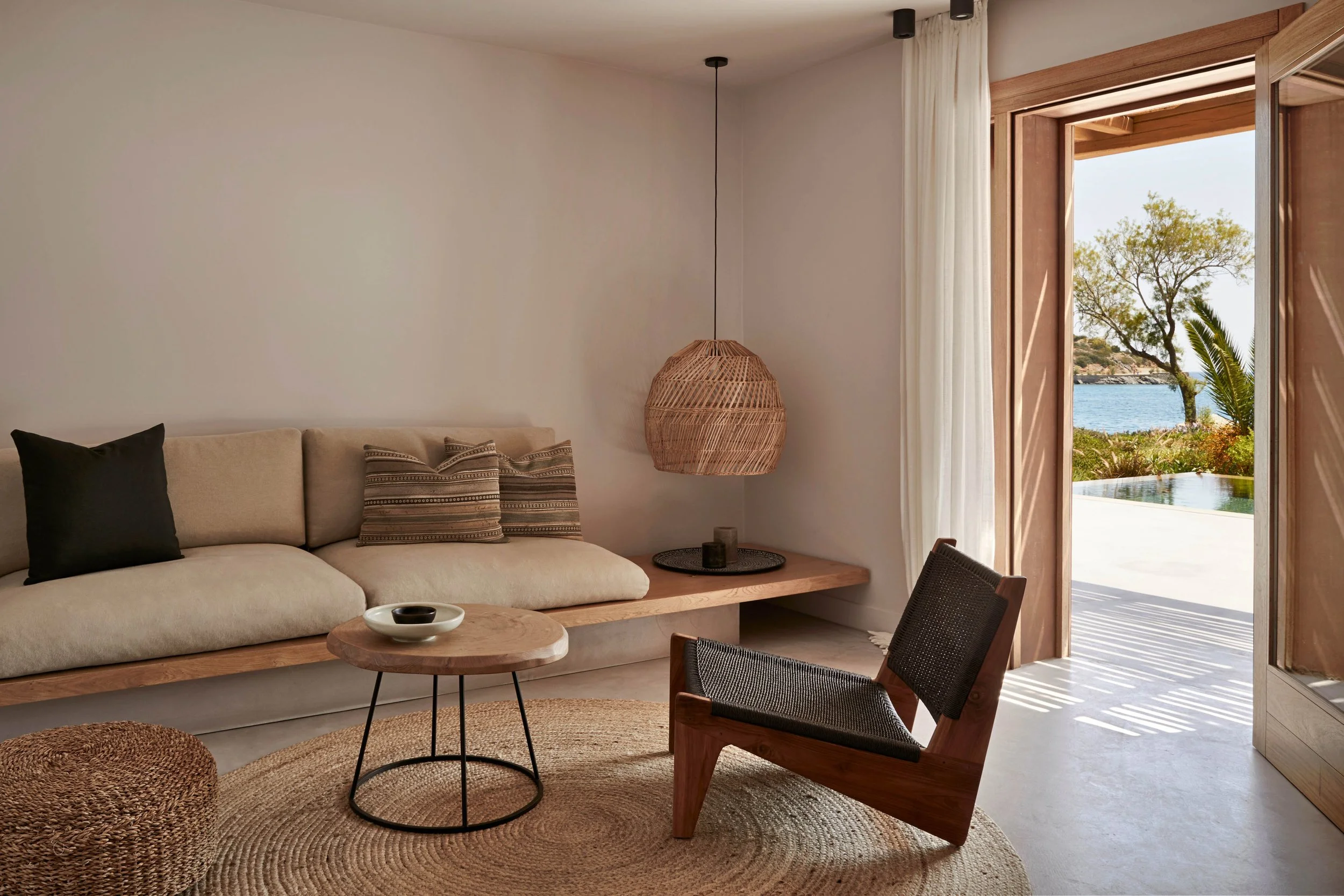 Greek Islands Hotels | Greece Hotels | Eco travel | eco hotel | Slow travel | landscape hotel | nature hotel | nature destination | room and wild | Crete boutique Hotel | design inspo | hotel architecture | hotel design | Minos Beach Art Hotel