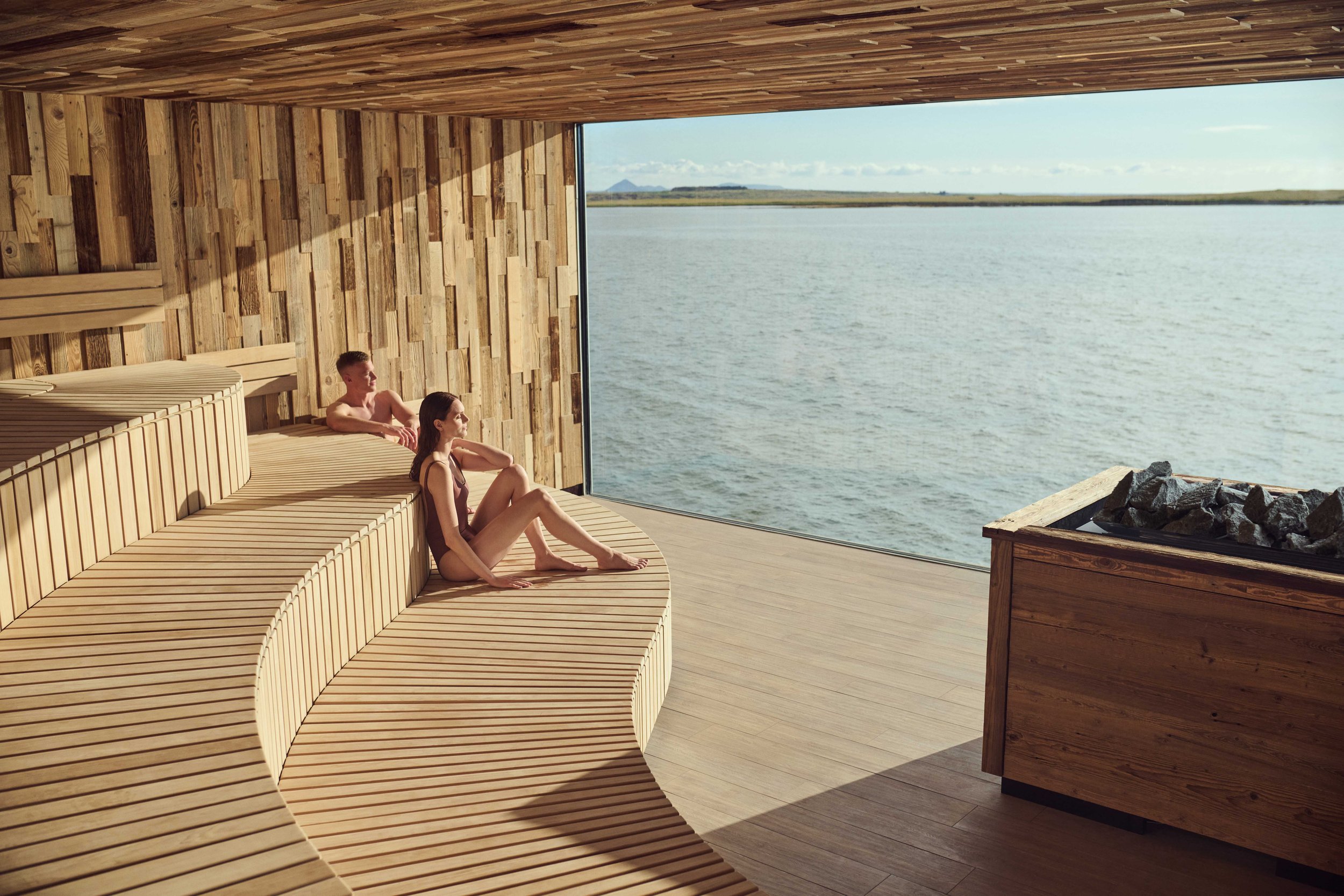 wellness hotel | sauna | cold plunge | self care | spa hotel | Eco travel | eco hotel | landscape hotel | nature hotel | nature destination | room and wild | luxury hotel | sky lagoon iceland