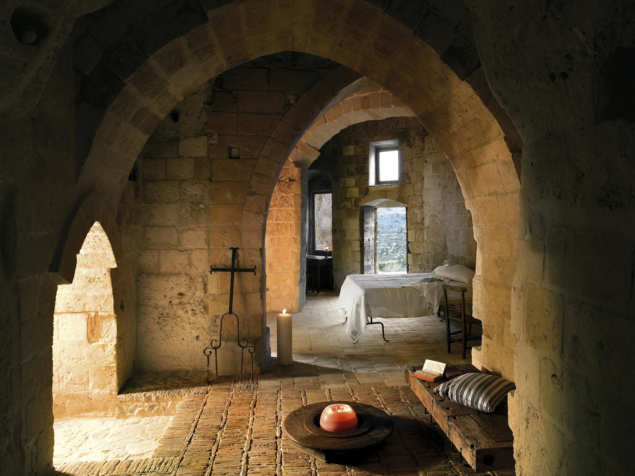 Vernacular architecture | Sustainable hospitality | Heritage hotels | Eco travel | eco hotel | landscape hotel | nature hotel | nature destination | room and wild | Italy cave Hotel | Sextantio Le Grotte della Civita