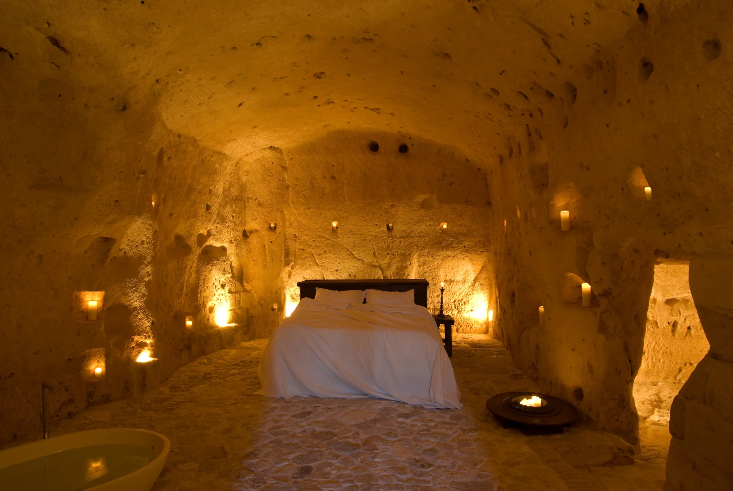 Vernacular architecture | Sustainable hospitality | Heritage hotels | Eco travel | eco hotel | landscape hotel | nature hotel | nature destination | room and wild | Italy cave Hotel | Sextantio Le Grotte della Civita