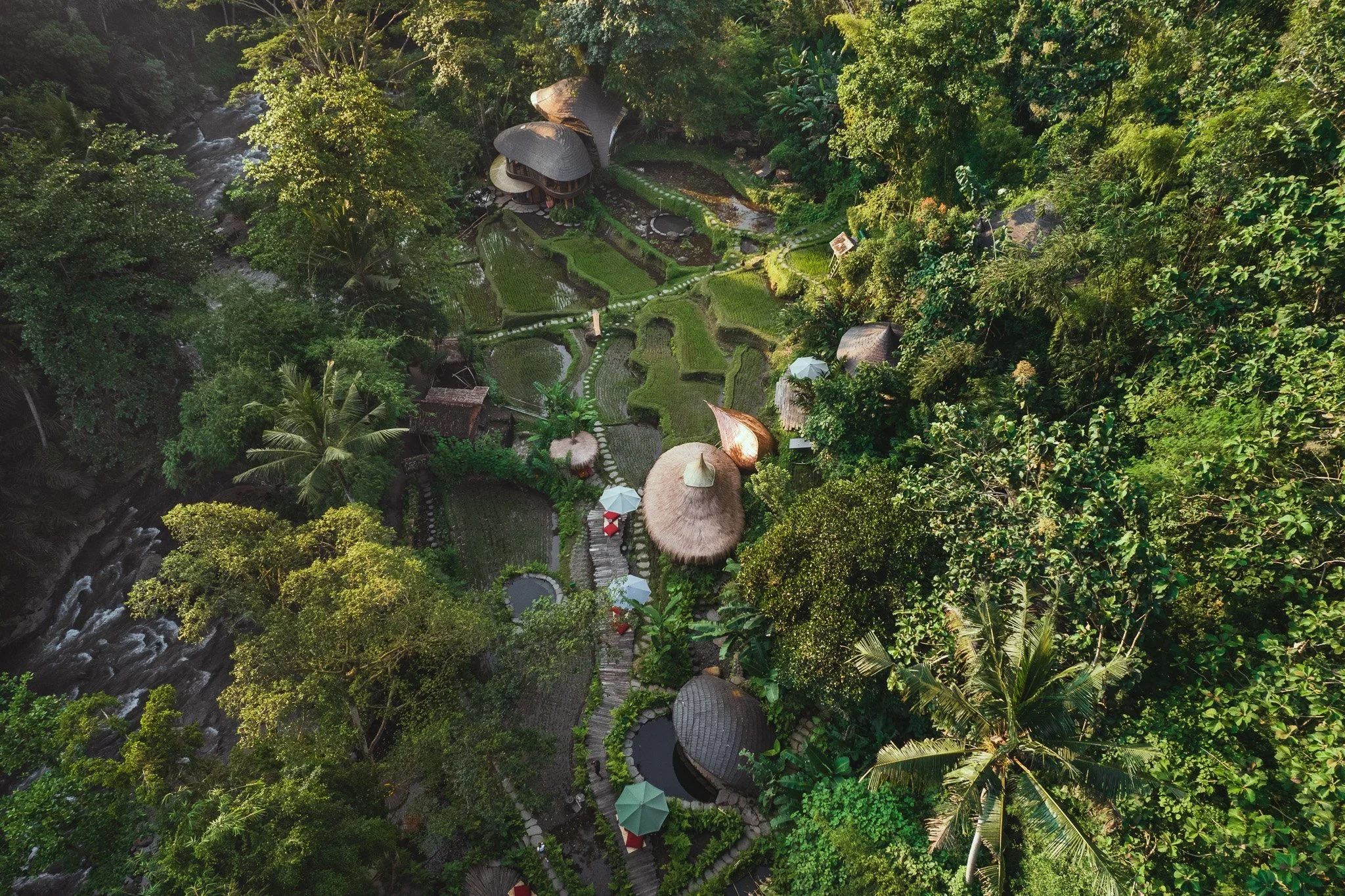 luxury villa ubud bali | Eco travel | eco hotel | landscape hotel | nature hotel | nature destination | room and wild | boutique hotel ubud bali | design farmhouse | Bambu Indah Ubud Bali