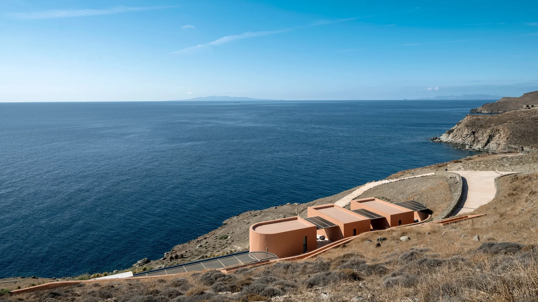Greek Islands Hotels | Greece Hotels | Eco travel | eco hotel | Slow travel | landscape hotel | nature hotel | nature destination | room and wild | Syros boutique Hotel | design inspo | hotel architecture | hotel design | Olen Hotel Syros