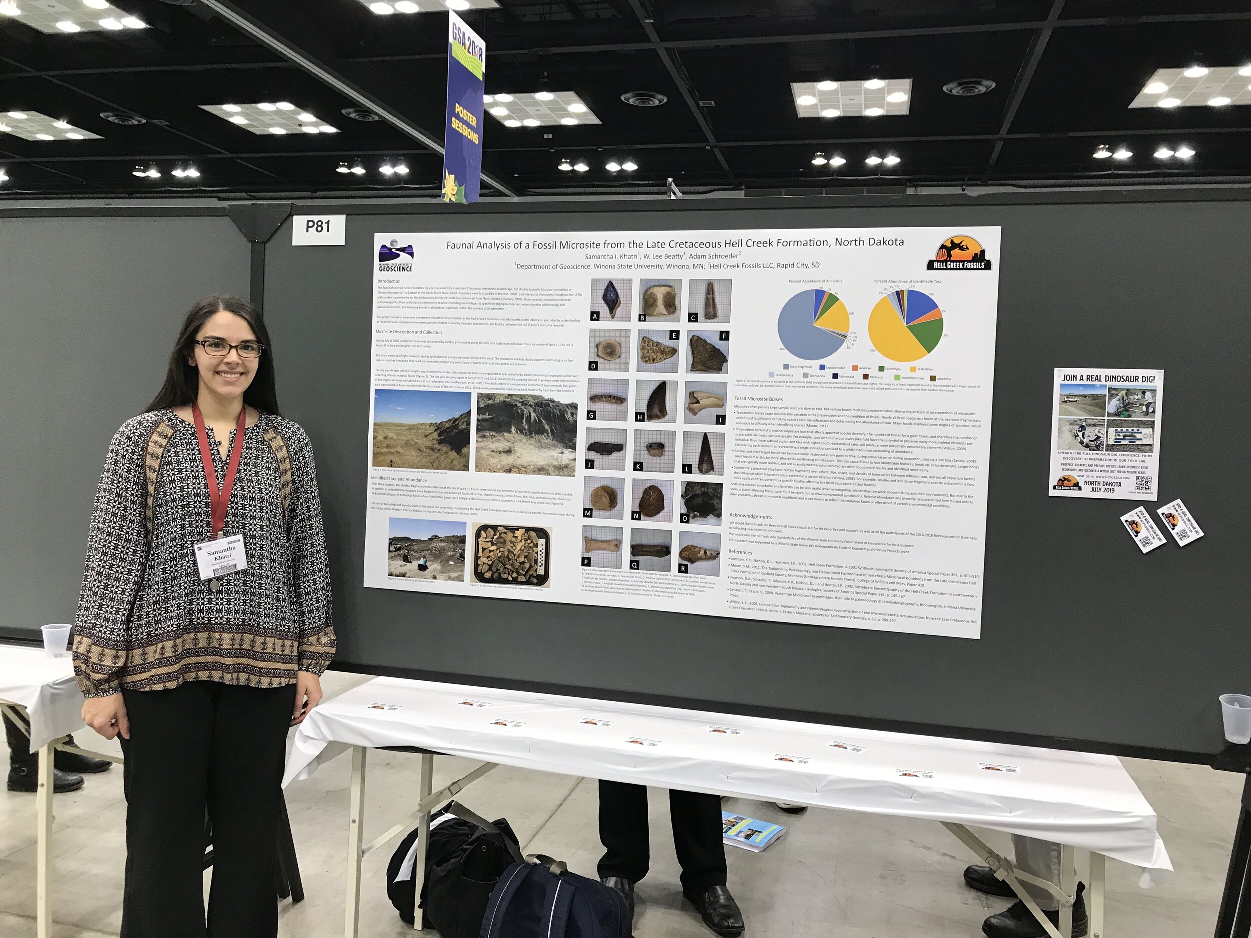 Student joins a public dinosaur dig and work with paleontologists  in the Hell Creek Formation