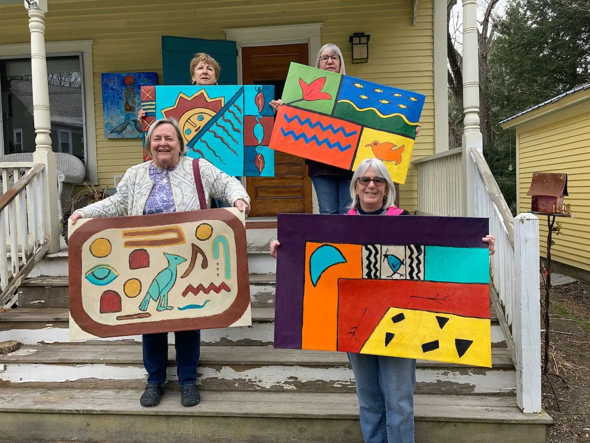 Learn How To Make A Floor Cloth Jeanette Staley Flying Canvas Studio