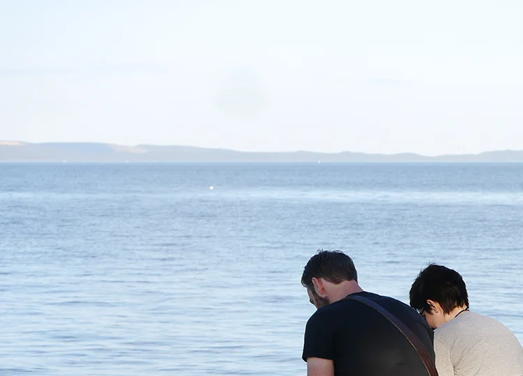 Phil and Nat by the Bay.