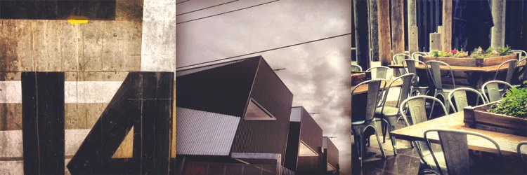L-R: Space & Co, Hunter Street Apartments, Courtyard at RMIT Design Hub