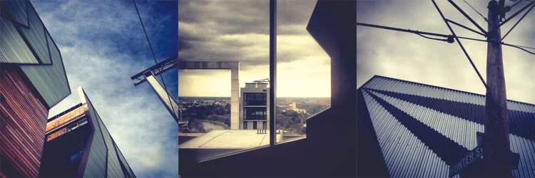 L-R: The Commons, view from 41X, Hunter Street Apartments