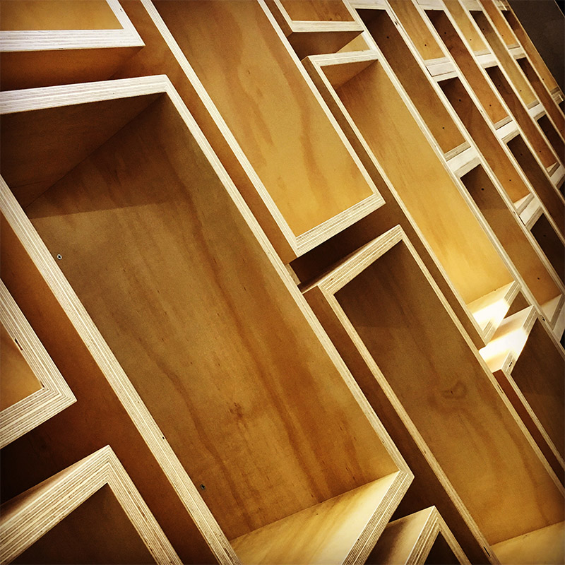 Detail from the new fitout by Kerstin Thompson Architects at Deakin University's School of Architecture and Built Environment, our home for the National Council meeting.
