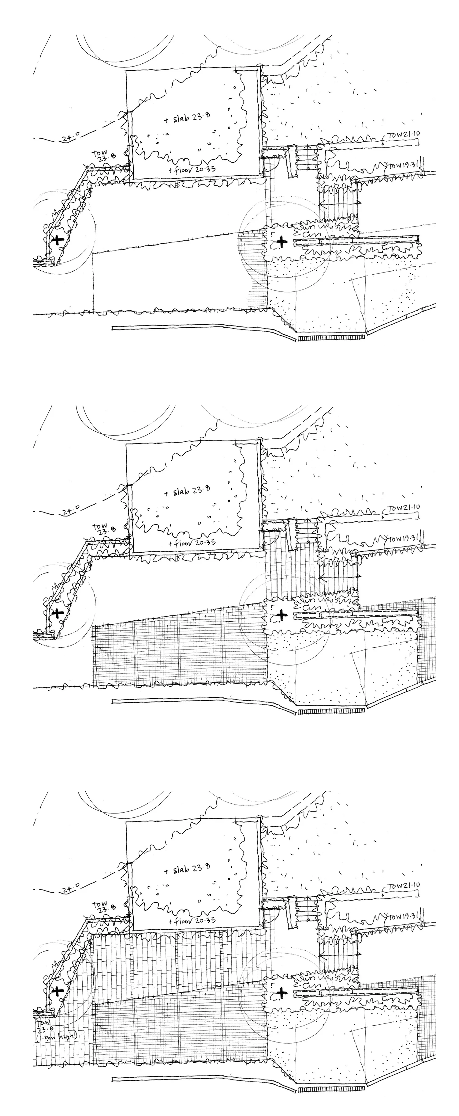 Testing options for pavement types and layouts.