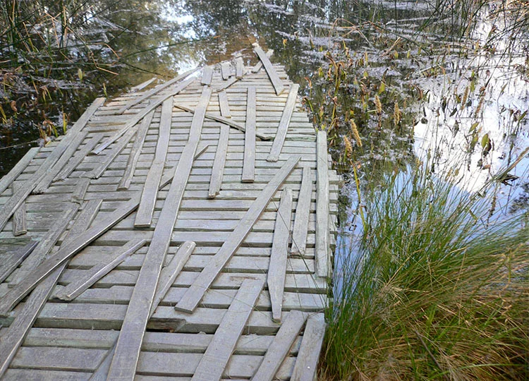 On the beach again , Robert Stackhouse. This beautiful work was commissioned specifically for this location on the edge of the Marsh Pond. The pond itself was located and set out by a water-divining member of the architectural team.