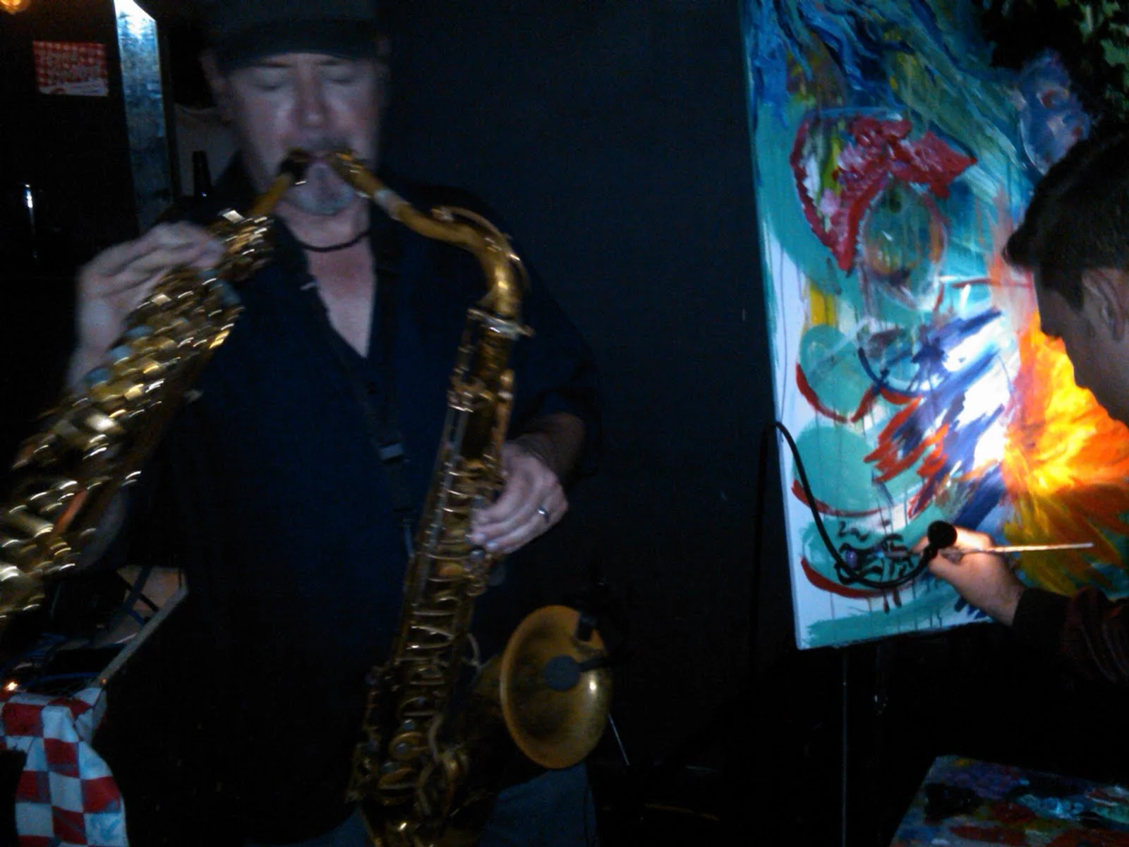 UPDATE: IF YOU MISSED HOME COOKED THIS MONTH THEN YOU MISSED THIS... Dave Mullen was the baddest Sax Player in the entire Jungle. Not bad meaning bad, but bad meaning good. And lets not forget James Shields on the canvas. History in the making. #HOMECOOKED