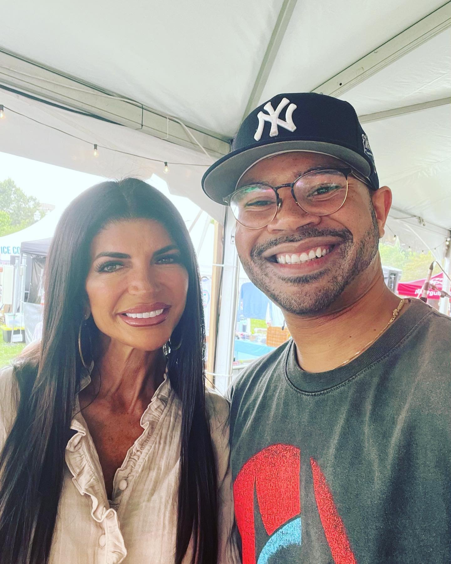 Flipping tables with @teresagiudice @heystamfordfoodfest #jonesyteam