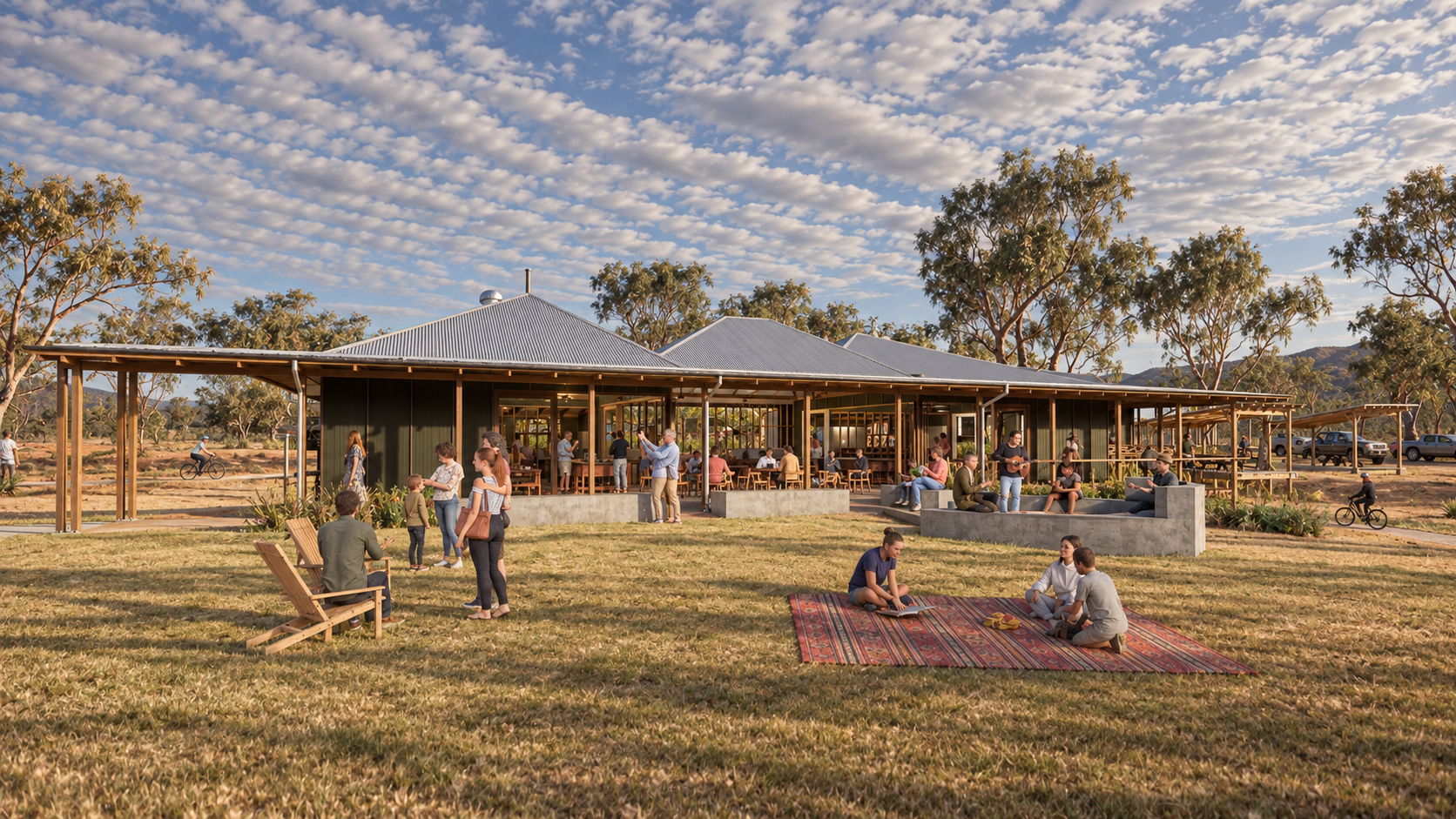 Golden Hour Pavilion Gathering.png